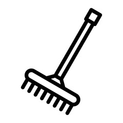 Rake Vector Design Icon Style