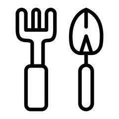 Gardening Tools Vector Design Icon Style