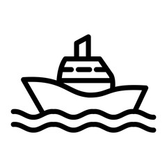 Boat Vector Design Icon Style