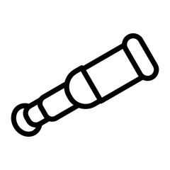 Spyglass Vector Design Icon Style