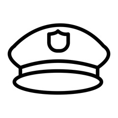 Captain Cap Vector Design Icon Style