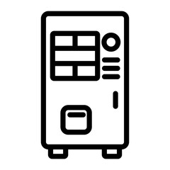 Vending Machine Vector Design Icon Style