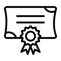Certificate Vector Design Icon Style