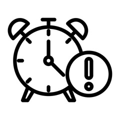 Time Alert Vector Design Icon Style
