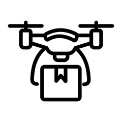 Drone Delivery Vector Design Icon Style