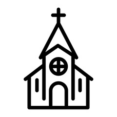 Church Vector Design Icon Style