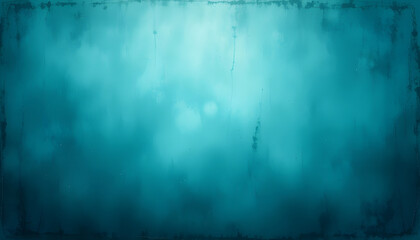 Obraz premium Teal Abstract Background with Grunge Texture