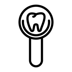 Mouth Mirror Vector Design Icon Style