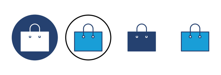 Shopping bag icon vector. shopping icon vector