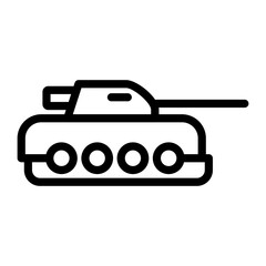 Tank Vector Design Icon Style