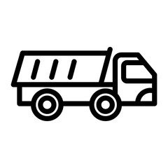 Dump Truck Vector Design Icon Style
