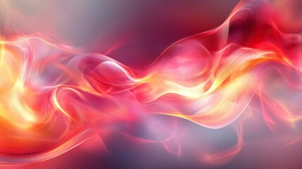 Obraz premium Abstract Red and Orange Energy Wave Background