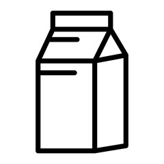 Milk Carton Vector Design Icon Style