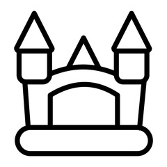 Bouncy Castle Vector Design Icon Style