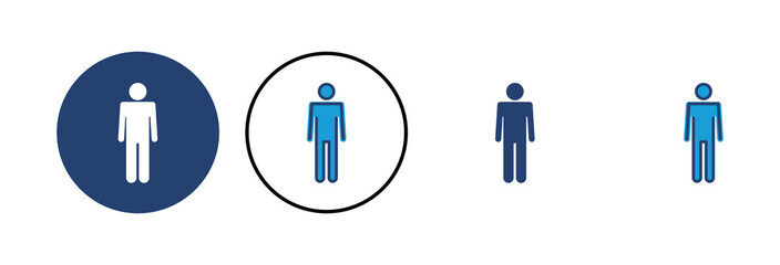 Man icon vector. male icon vector. human symbol