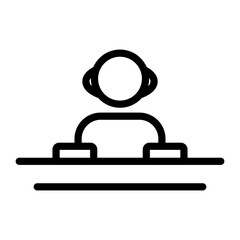 DJ Vector Design Icon Style