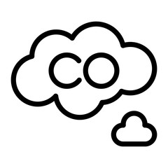 Carbon dioxide Vector Design Icon Style