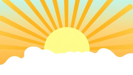 a picture taken from a computer of a sun and clouds,