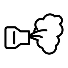 Emission Vector Design Icon Style