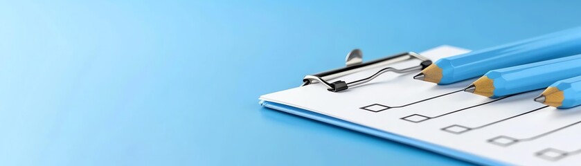 Accountability success tracked in a photo of a blank checklist template.