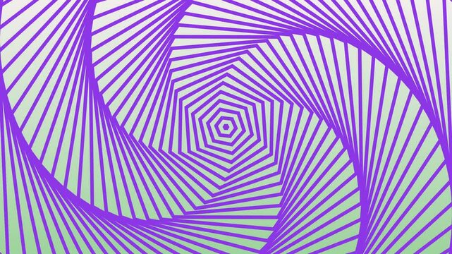 3D animated whitish background with blue hexagon lines rotating over and over changing colorful.
