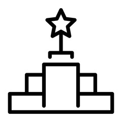 Winner Podium Vector Design Icon Style