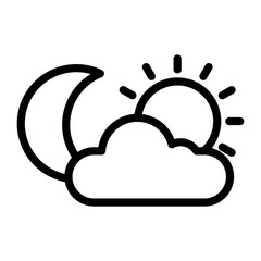Day and Night Vector Design Icon Style
