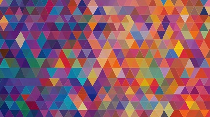 Abstract Colorful Triangle Pattern Background