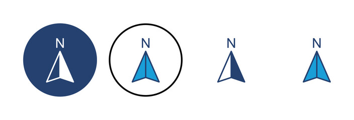 Compass icon vector. arrow compass icon vector