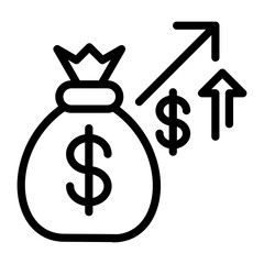 Marketing Budget Vector Design Icon Style