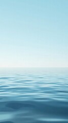 Fototapeta premium Calm Ocean Waves Under a Clear Sky