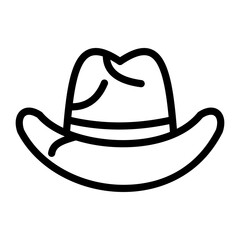 Cowboy Hat Vector Design Icon Style