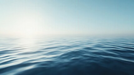 Obraz premium Calm Ocean Waves Under a Clear Sky
