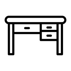 Desk Vector Design Icon Style