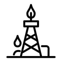 Fracking Vector Design Icon Style