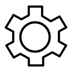 Cogwheel Vector Design Icon Style