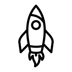 Rocket Vector Design Icon Style