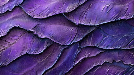 Obraz premium Deep Purple and Teal Feather Pattern for Elegant Design
