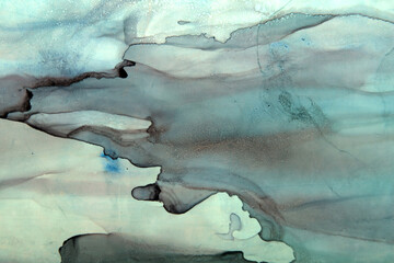 art background of streaks in pale green color