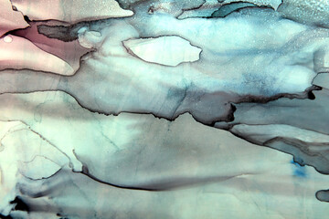 art background of streaks in pale green color