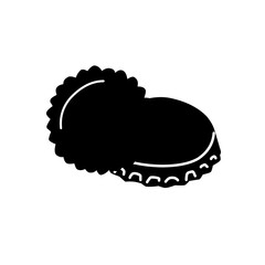 Crown caps silhouette vector