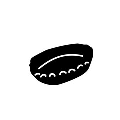 Crown caps silhouette vector