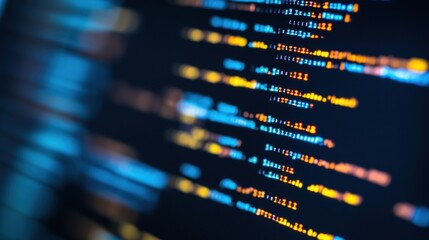 Fototapeta premium Abstract Background of Code and Integration Tools