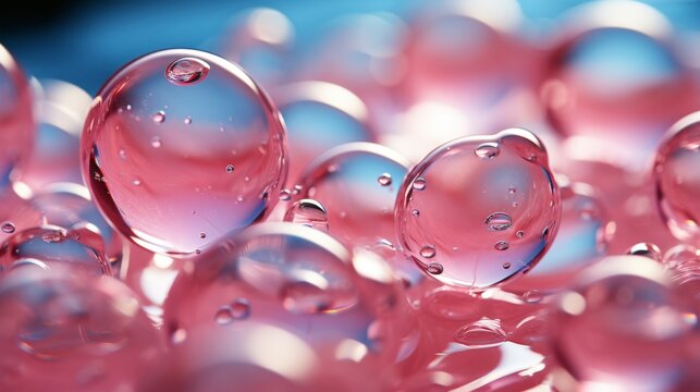 Realistic air bubble 3D graphics glare and transparency effect.Soap bubble color spectrum on transparent background.