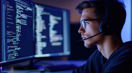 AI Assistant in Low Light Highlighting Code Errors