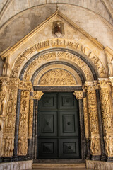 St. Lawrence Cathedral, in the main square of Trogir, Croatia