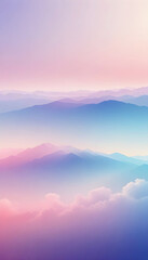 Obraz premium Abstract Landscape Mountains Valley Nature Background Wallpaper Art Concept