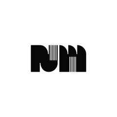 NM monogram logo design letter text name symbol monochrome logotype alphabet character simple logo