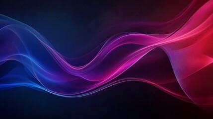 Abstract Glowing Waves Background Digital Design