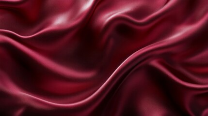 Obraz premium Luxurious Red Silk Fabric Draped Texture